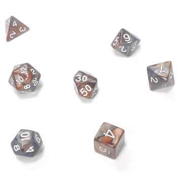 

7pcs/Set Multi-sided TRPG Games D&D D4-D20 Multi Sides Dices New Cool Skills New Hot A perfect gift for game lovers