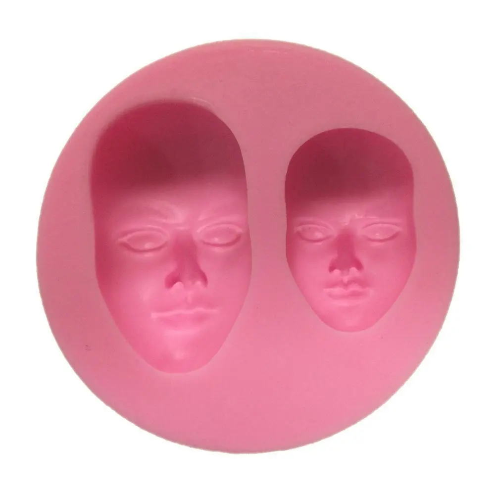 Human Face Shaped 3d Silicone Cake Fondant Mold Cake Decoration Tools