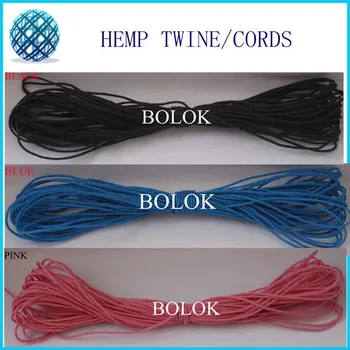 

12 color 8pcs/lot 1mm waxed and colored hemp cords (10m/bundle)(total 80m) by free shipping