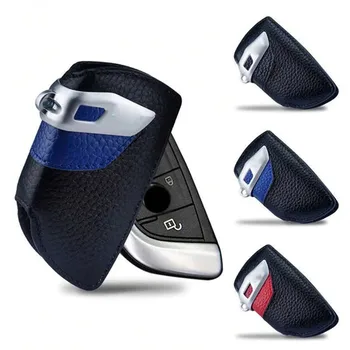 

Leather Key Case Cover Keychain For BMW G30 F30 F48 F20 F15 F16 1 2 3 4 5 6 7 Series X1 X3 X4 X5 X6 G30 Z4 For M Performance