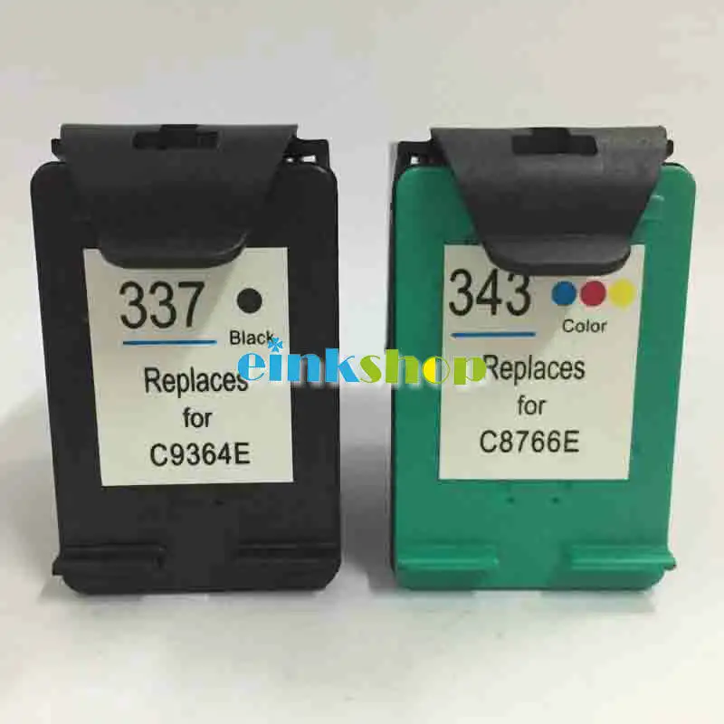 Einkshop HP 337 343 Photosmart 2575 8050 заправленный картридж Замена для C4180 D5160 Deskjet 6940 D4160