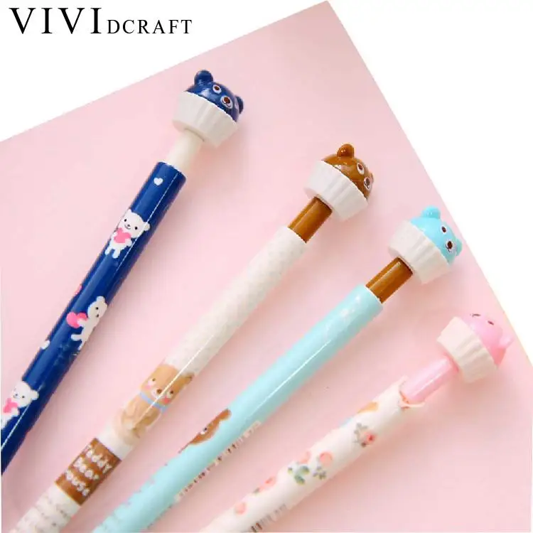 Vividcraft Kawaii Stationery Animals Plastic 0.5mm HB Cute Mechanical