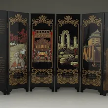 TNUKK китайская старая Лаковая картина ручной работы Пекинской декорации экрана