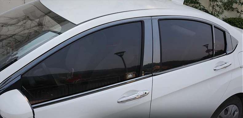 Для Honda City 2014 2018 Высококачественная Автомобильная оконная обшивка из нержавеющей