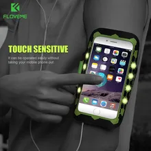 FLOVEME Универсальный 4,7 дюймовый светодиодный фонарь для вспышки спортивный ремешок чехол для iPhone 7 6 6s чехол для бега нарукавная повязка Brassard Capa аксессуары