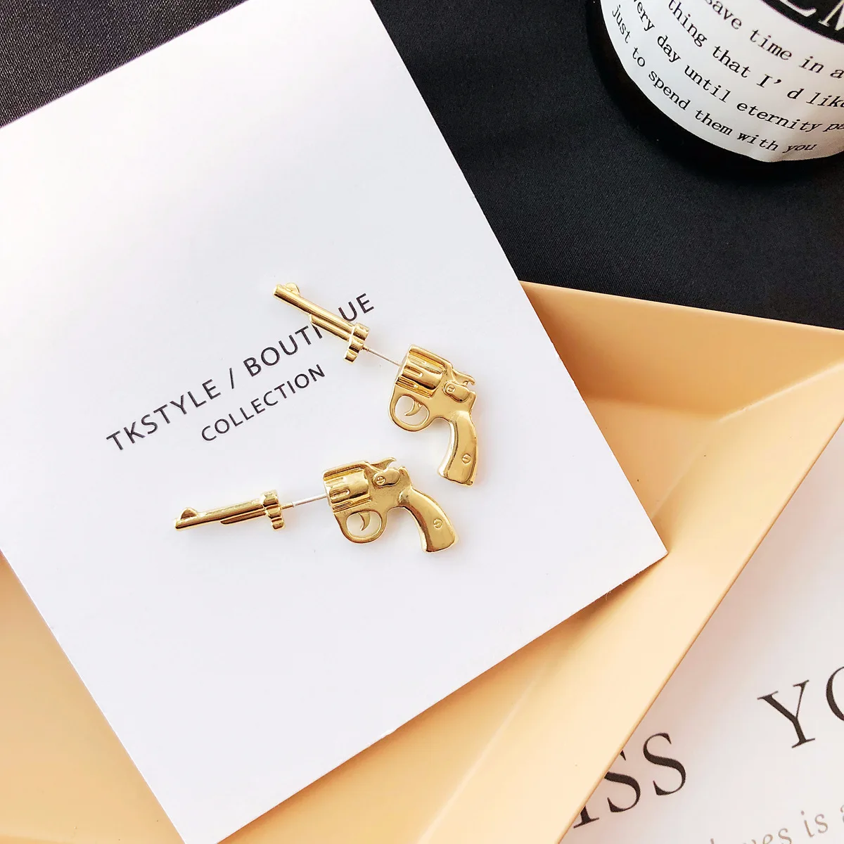

Gothic Retro Dark Loli Harajuku Stud Earrings For Women Girl's Jewelry Hot NEW Party Gun Pistol Model Popular Nightclubs Hip Hop