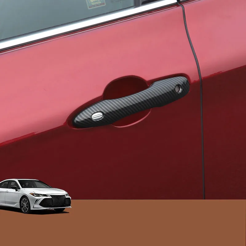

Car shape outside door handle cover door bowl frame trim sticker accessories door bowl For Toyota AVALON 2019 2020
