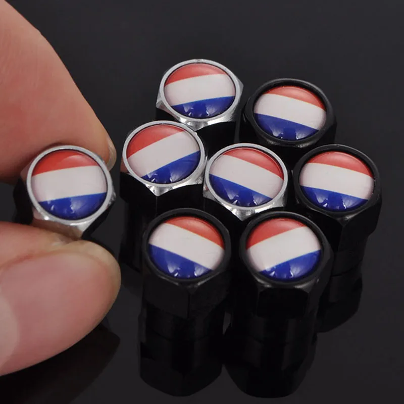 

4Pcs/set Holland Netherland Car Tire Valve Caps Tyre Wheel Stem Air Valve Caps Auto Bike Dustproof Caps For BMW Audi Honda VW