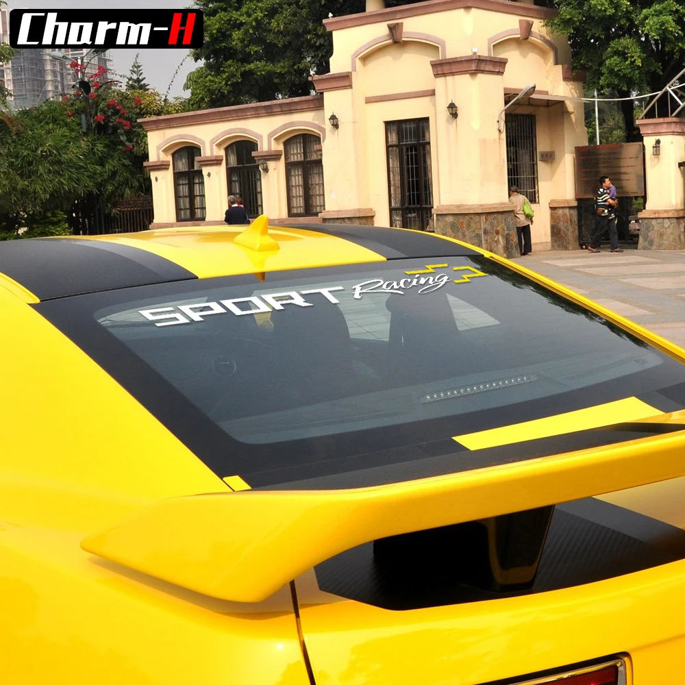 2X Relfective ملصق حائط من الفينيل‏ الزجاج الأمامي ملصقات نافذة لشفروليه كروز أفيو أورلاندو كابتيفا Lacetti trax الرياضة سباق الجرافيك