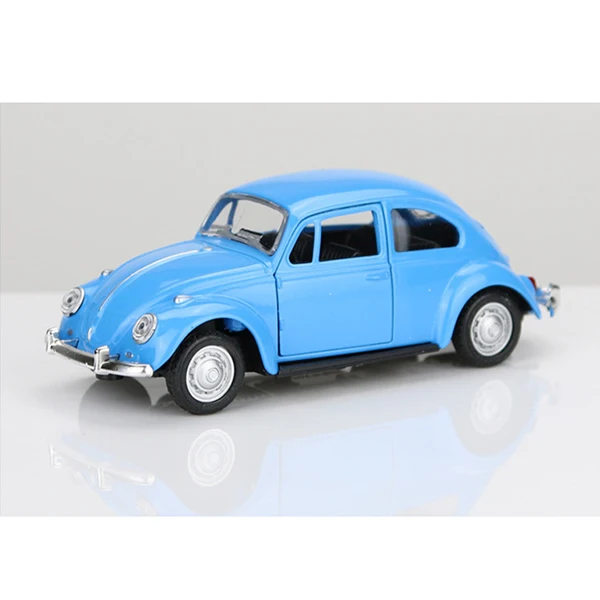 1/36 VW Beetle классический брелок для автомобильных ключей, модели имитационная модель тянуть обратно металлические игрушки модель автомобиля для украшение торта, выпечки игрушка для подарков - Цвет: blue no box