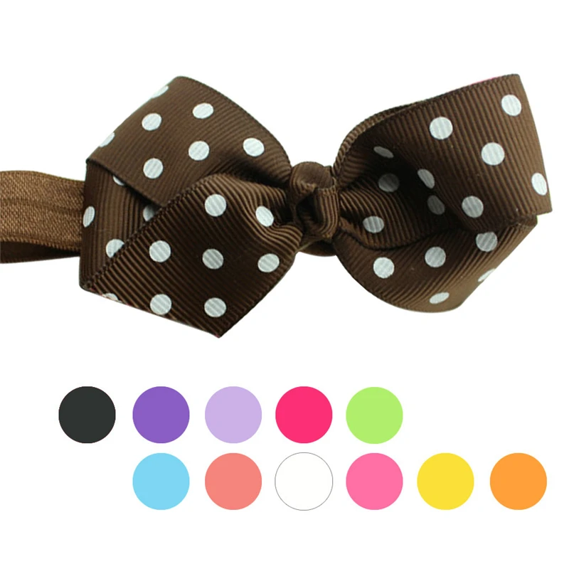 2019 Headbands Baby Girls Hair Accessories Girls Infant Wave Bowknot Hair Band Baby Hair Accessories Girls Baby Girl V16% (1)