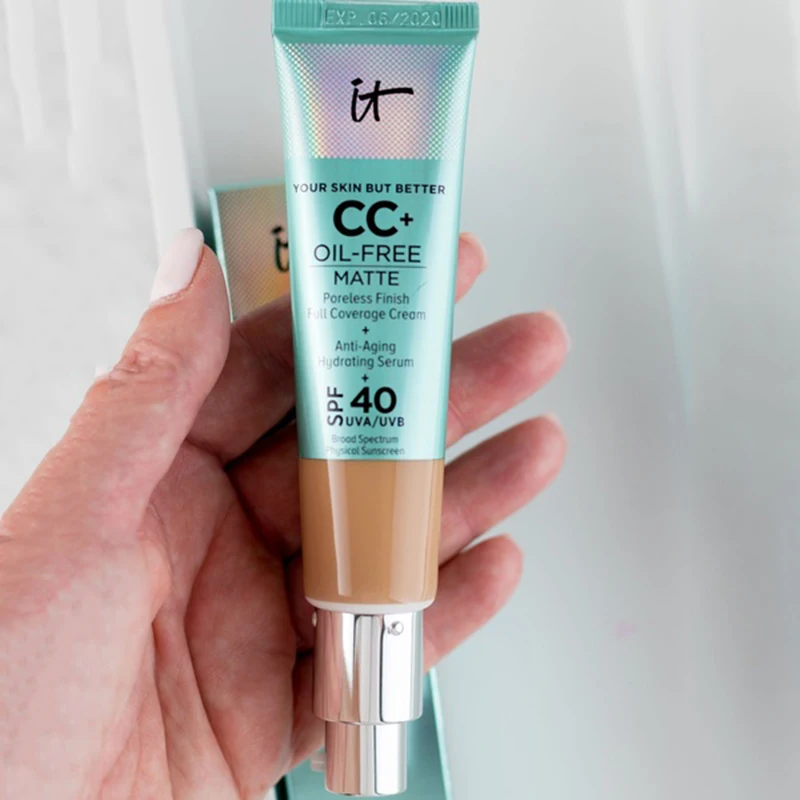 It Cosmetics Concealer Cream Matter Oil-Control Makeup Base Full Cover Dark Circle Eyes SPF 40 Make Up Skin Brighten Cream