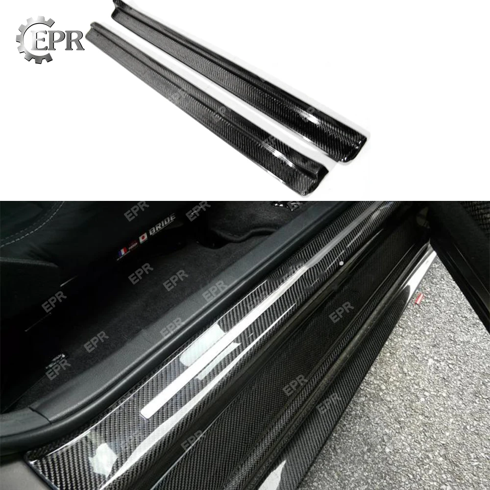 Us 130 5 10 Off For Nissan Skyline R34 Gtr Carbon Fiber Door Sill Pair Body Kit Interior Tuning Part For Gtr R34 Carbon Door Sill Cover In Body