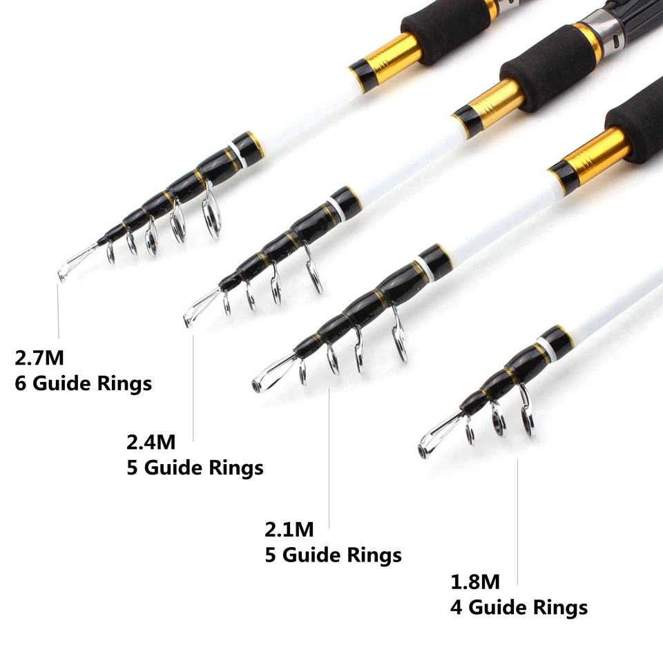 Equipamento de Pesca Isca de Carbono de Viagem Viagens e Fiação Carretilhas de Pesca Multifuncional Enfrentar Conjunto 1.8 m 2.1 2.4 2.7 5 M Equipamento de pesca Isca de carbono