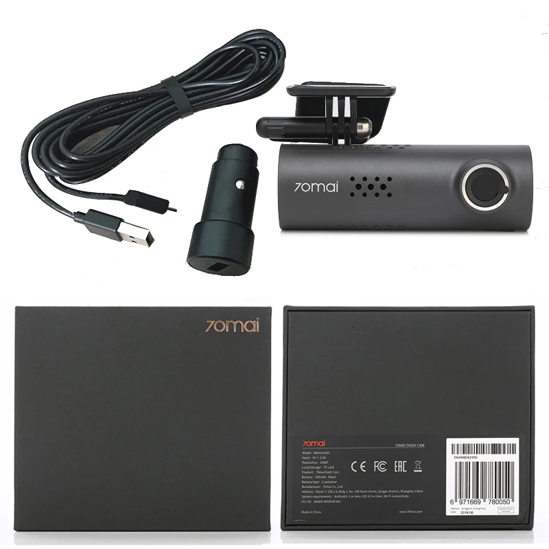 Оригинальный Xiaomi 70mai Английский Голосовой Автомобильный dvr смарт Дэш камера WiFi