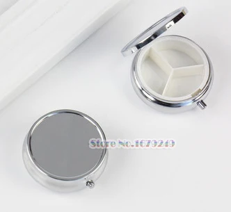 Diameter 50MM 5 см металлический контейнер для лекарств пустая Серебряная коробка Заводская Прямая диаметр 6 см DIY контейнер для хранения медикаментов серебро - Color: Diameter 50MM