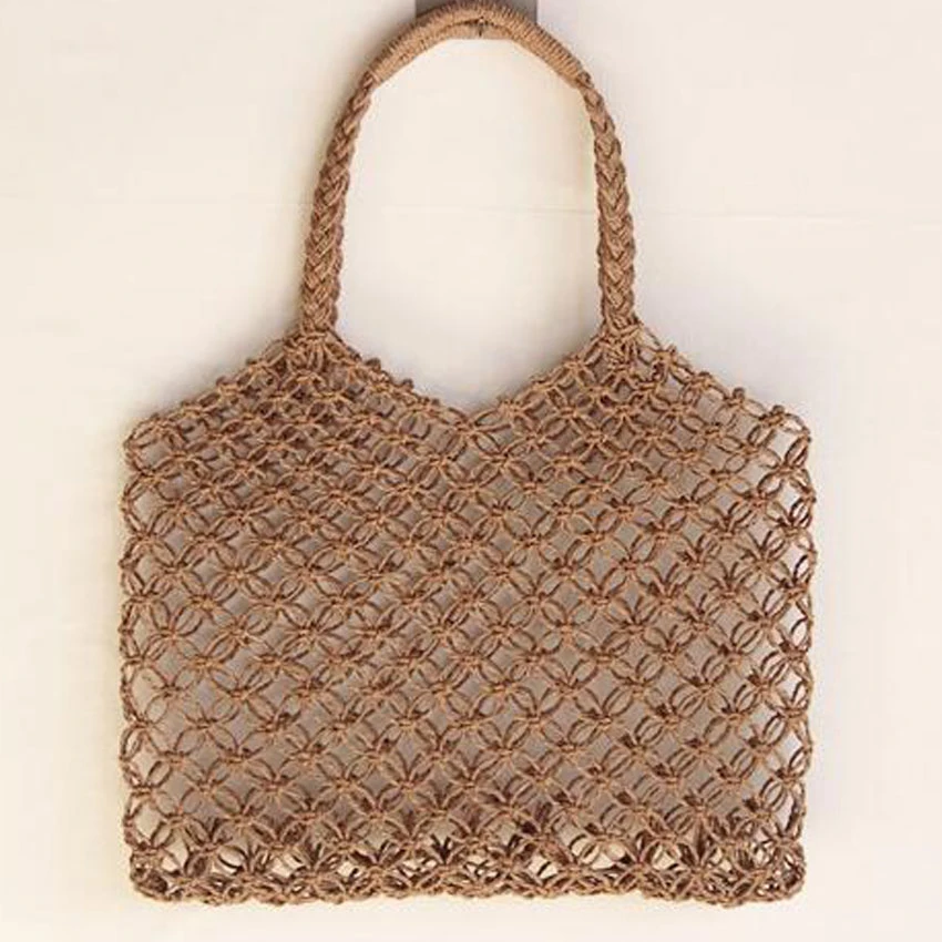 Women Handbag Summer Beach Tote Large Capacity Casual Shoulder Bag LJ