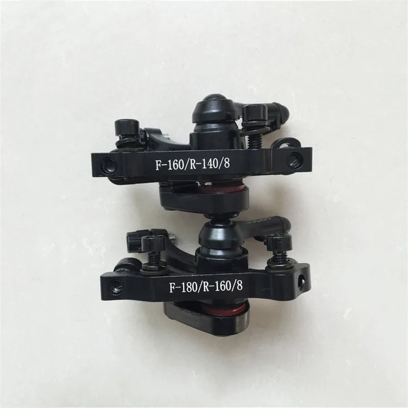 Bicycle Front Rear Disc Brake Aluminum Alloy Mountain Bike Rotor Disc Brake Set, Bike Brake Mechanical Caliper Bike Parts 160mm