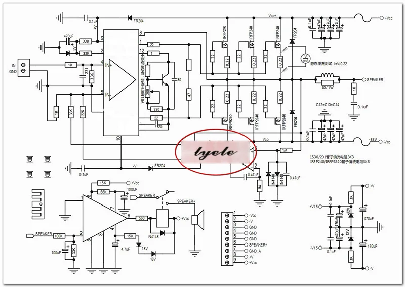 LME49830 Плата усилителя мощности IRFP240/IRFP9240 моно 300 Вт полевая мощности|Усилители