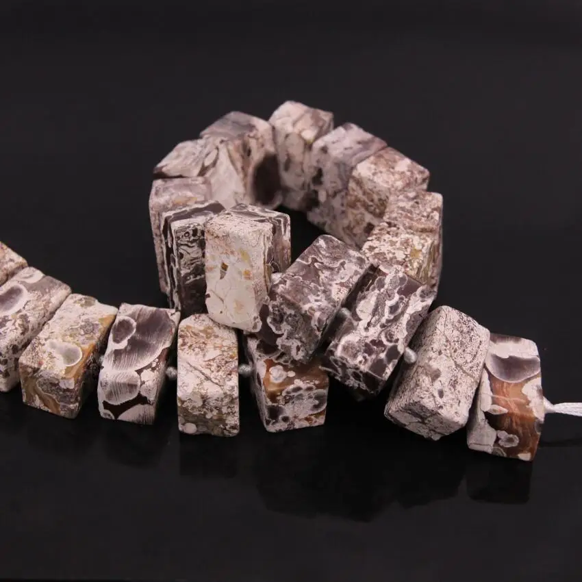 Approx21PCS/strand натуральный пресноводный жемчуг Белый Ocean jaspers драгоценный камень прямоугольный ломтик Плиты Бисер россыпью различных размеров для Подвеска для изготовления ожерелья Сделано в Китае