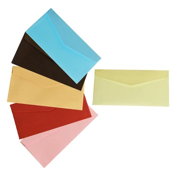 

FangNymph 20pcs Classical Kraft Envelopes European Retro Paper Envelope Blank Envelops Office Supplier Stationery 11*22cm