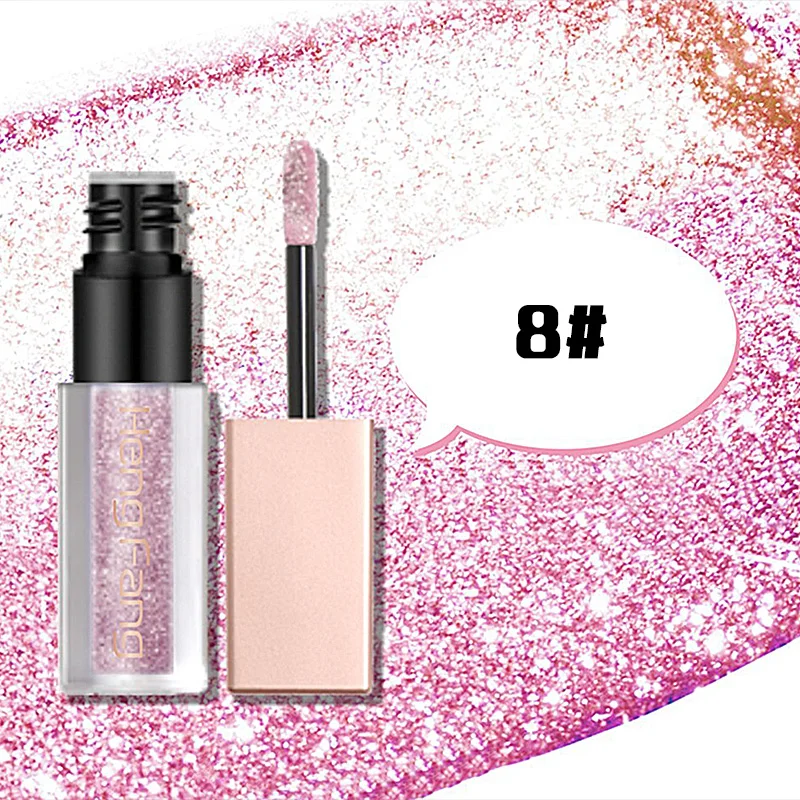 Heng Fang Pro Shimmer Тени для век макияж водонепроницаемый длительный жидкий металлик тени для век оттенок блеск макияж для женщин