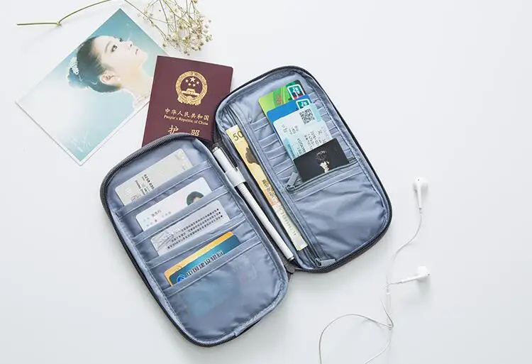 Дорожная сумка для хранения паспорта, посылка для карт, держатель для карт, органайзер, кошелек, посылка для документов, модная, с несколькими карманами, для карт