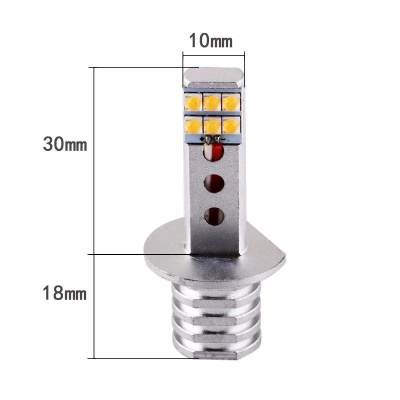 2 шт H1 белый 60 W 12 SMD SHARP Чип 650LM автомобиля Светодиодный Противотуманные фары лампы высокой яркого дневного света авто DRL лампы 12 V