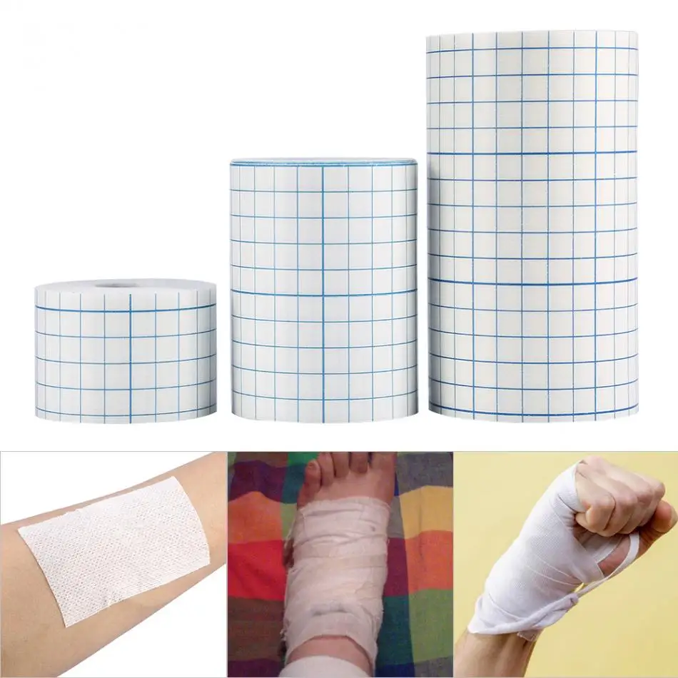 3 Sizes 1 Roll Waterproof Non woven Adhesive Wound Dressing Medical