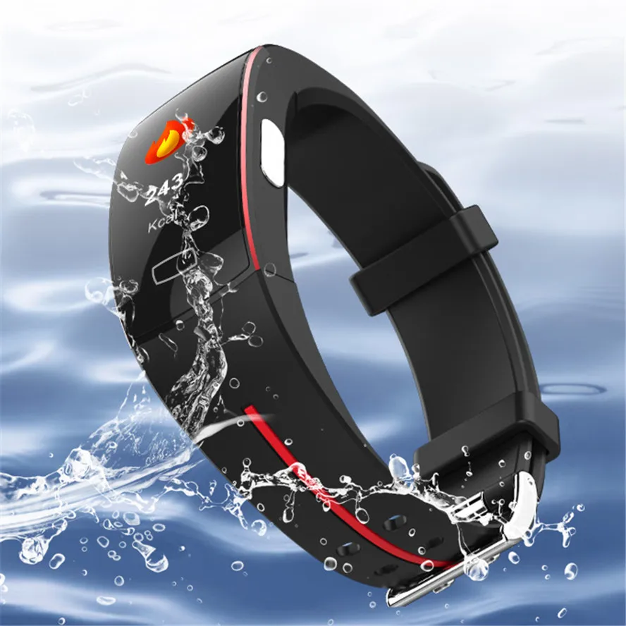 JQAIQ Hot Sell Smart Wristband Fitness Tracker Ppg Ecg Smart Bracelet Blood Pressure Measurement Dynamic Color Screen Smart Band