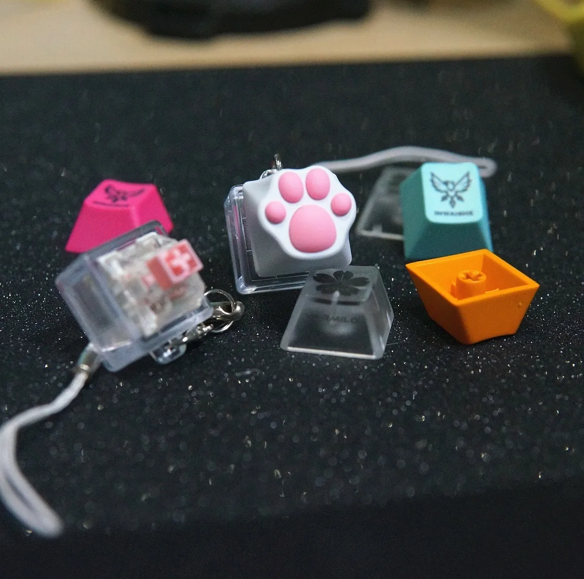 1 шт. zomo алюминиевый и силиконовый Kitty Paw Artisan Keycap cat pad CNC анодированный алюминиевый корпус совместим с переключателями Cherry MX