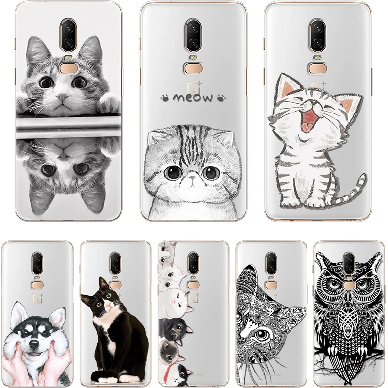 

Cute animal Case For iPhone X XS Max XR 5 SE 6 S 8 7 Plus For Oneplus 3 5 5T 6 6T TPU Cat Owl Coque For Google Pixel 2 XL Fundas