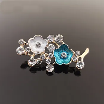 

10 PCS 25*43mm Fashion Metal Alloy KC Gold Color Rhinestone Drops Of Glaze Flowers Connectors Charm For Jewelry Making