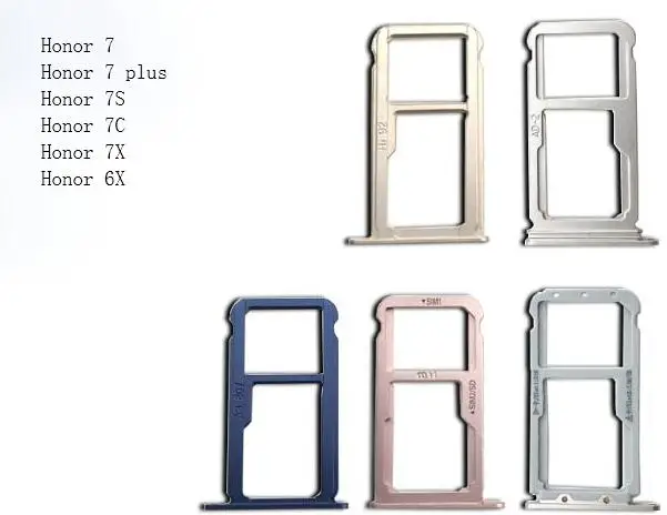 

New sim Tray Holder For Huawei Honor Enjoy 6X 7/7plus/7s/7c/7x Sim Card Reader Tray Socket Slot Holder Sim Card Adapter