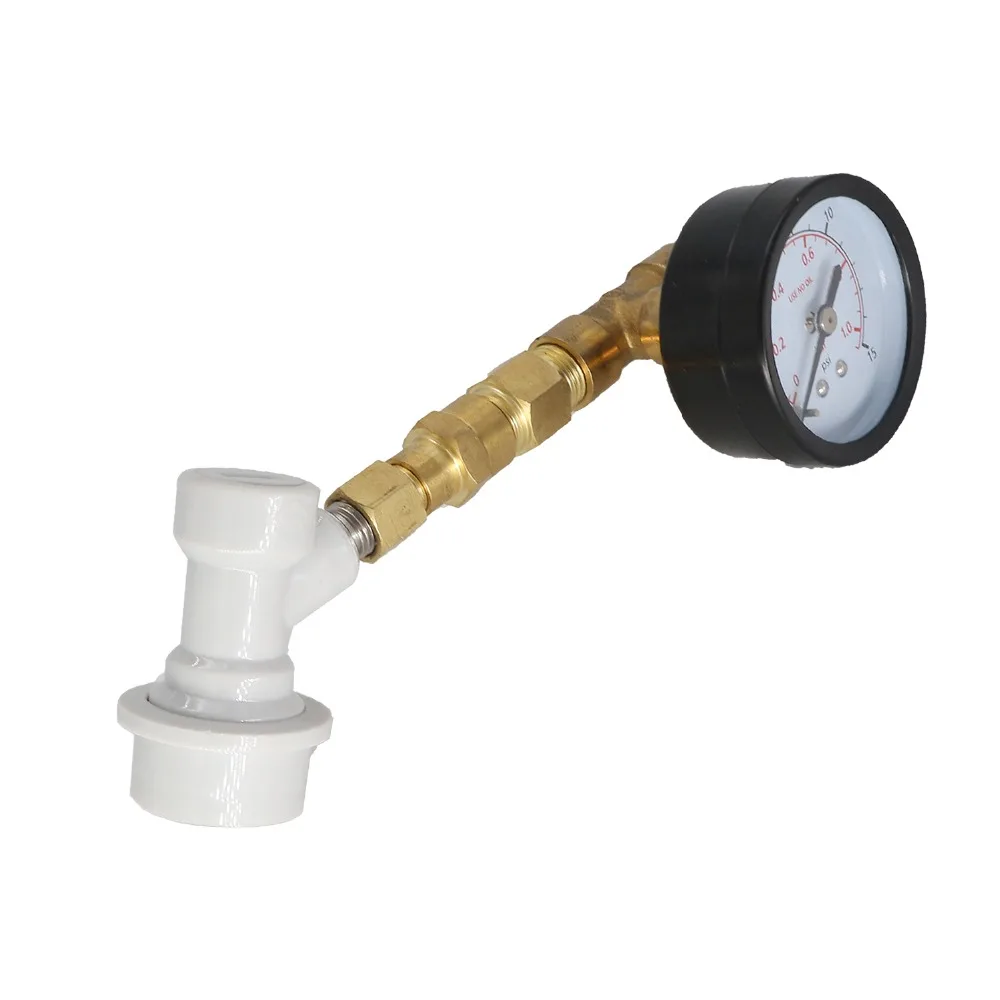 Homebrew регулируемый клапан давления w/датчик с резьбой газовый наконечник блокировки, оборудование для Kegging