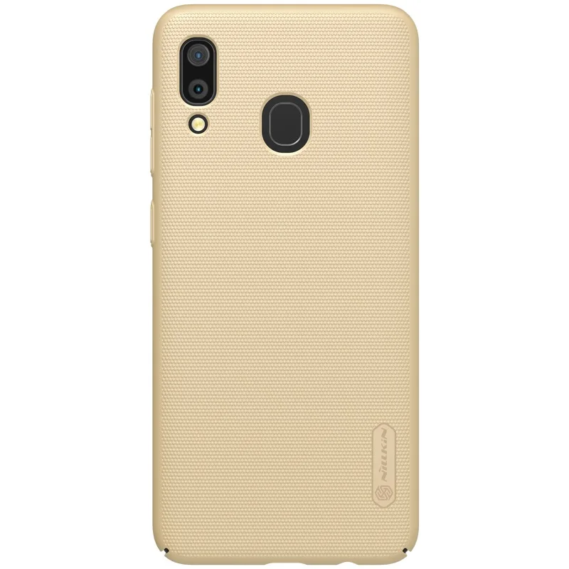 Nillkin Shield для samsung Galaxy A30 чехол противоударный жесткий матовый чехол для samsung Galaxy A30 телефон бампер чехол - Цвет: Gold For A30