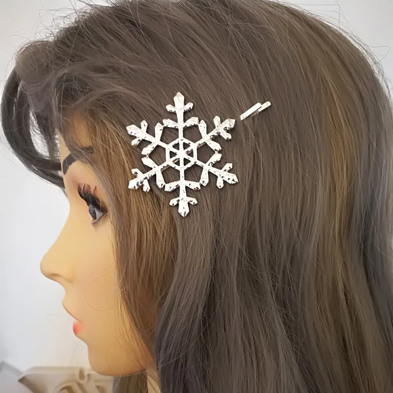1PC Fashion Hollow Snowflake Hair Pin Hair Clip Hairpin Women Girls