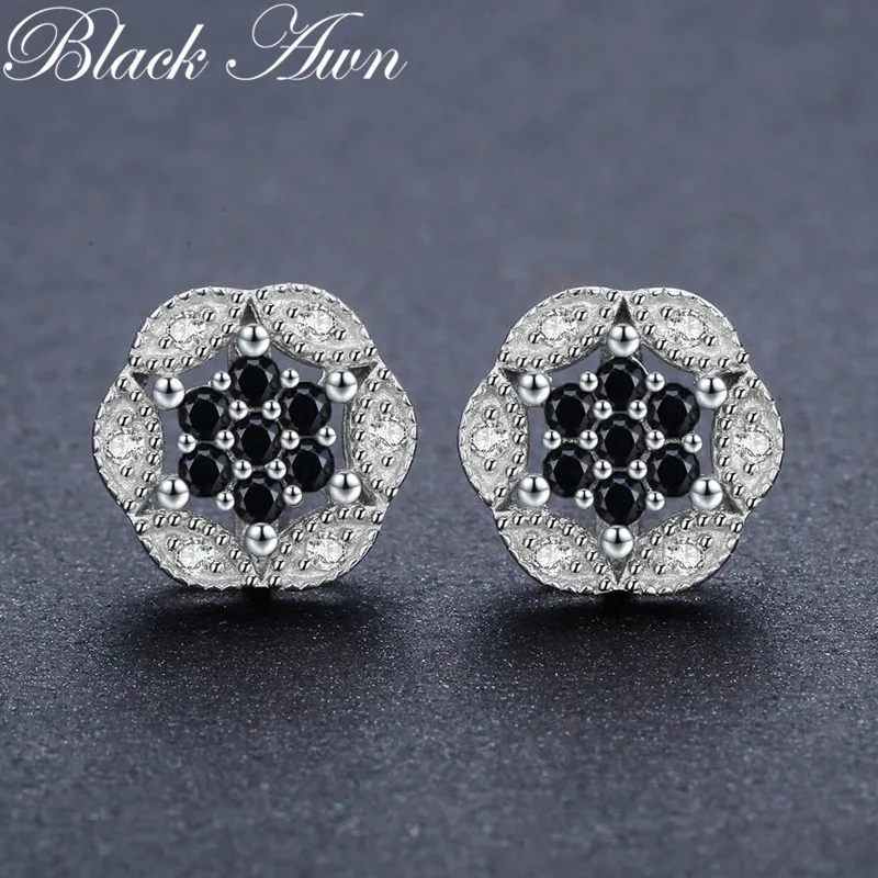 Женские серьги гвоздики из серебра 2 3 пробы 925 г|stud earrings|earrings flowerearrings for |