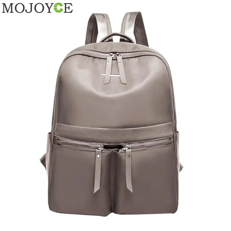 Нейлоновый рюкзак для женщин, повседневные Рюкзаки для девушек, вместительная школьная сумка для девочек-подростков, для путешествий, для студентов, Mochila Bolsa - Цвет: Серый