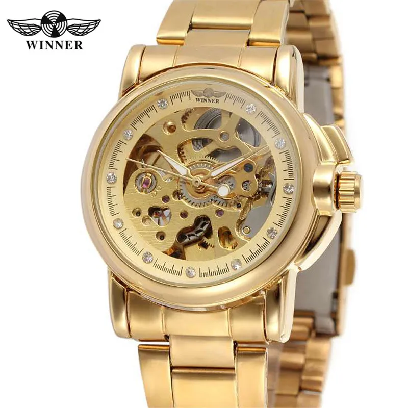 Победитель Для женщин Watch automatic механические леди Часы Лидирующий бренд