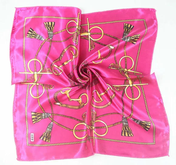Модный прямоугольный шарф Мягкая повязка для волос аксессуары декоративный многофункциональный женский платок шейный Шелковый сатиновый шарф - Цвет: 1