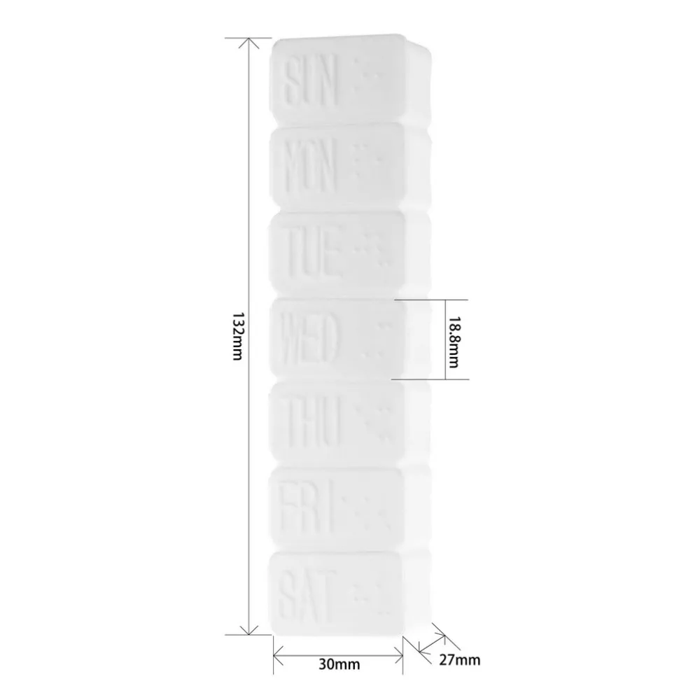 5 шт./партия дней таблетки коробка путешествия Аварийная Аптечка Еженедельный медицинский органайзер для хранения Контейнер для таблеток