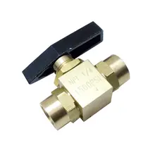 Латунь 2 способ деталь сферического клапана панель установлен 1/" Мама NPT 1500 psi
