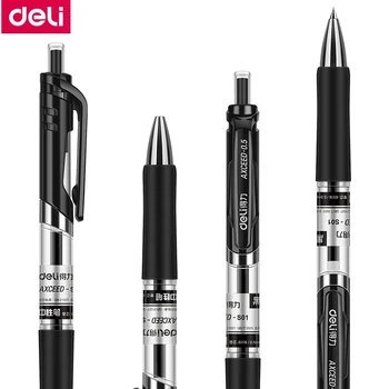 

1PCS/LOT Deli S01 presss gel pen roller ball pen gel ink pen 0.5mm 3 colors optional China top brand Deli