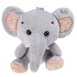 10 см супер милый dumbo плюшевая игрушка для животных маленький кулон прекрасный мини мультфильм слон кукла подарки для детей брелок
