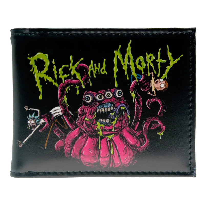 

Rick and Morty PU Faux Leather Bifold Wallet DFT-10126