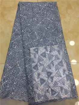 

French African Lace Fabric Guipure Sequined Beaded Cotton Cord Tulle Nigerian Tissu Mesh India Lace For Wedding Dress X3