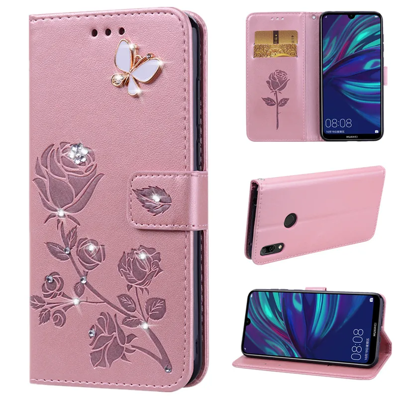 Шикарный кожаный флип чехол для Huawei Y7 Pro 2019 Y6 Prime 2018 Honor 20 10 Lite 8C 8X 8A 9X P Smart plus с