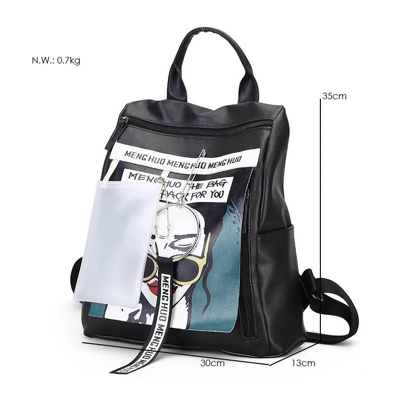 MENGHUO 2017 Women Backpacks Fashion PU Leather Shoulder Bag Small Backpack School Bags for Teenager Girl Bag Daypacks Mochilas (22)
