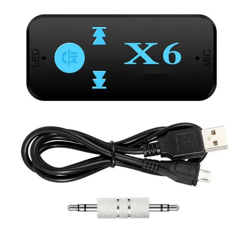 

BEESCLOVER Wireless Bluetooth 4.2 3.5mm AUX Audio Stereo Music Home Car Receiver Adapter
